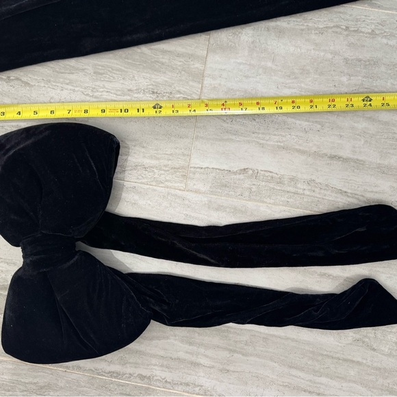 Black Velvet Bows Set Coquette - Picture 2 of 3